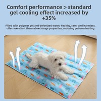 Tapis rafraîchissant en gel auto-adhésif imperméable pour chiens et chats, coussin de glace activé par la pression, résistant à l'humidité, pour soulager la chaleur, vente en gros, faible MOQ