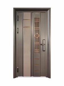 Portes <span class=keywords><strong>de</strong></span> sécurité à double battant en acier inoxydable <span class=keywords><strong>de</strong></span> conception moderne, fabrication directe d'usine <span class=keywords><strong>de</strong></span> Foshan, haute qualité, antivol, pour usage intérieur - Product Image 3