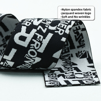 Bande élastique en nylon jacquard de haute qualité de 50 mm pour accessoires vestimentaires, pantalons, sous-vêtements, textiles de maison.