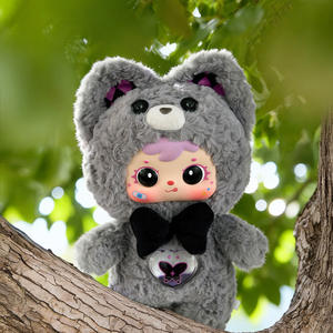 Trois figurines en peluche douces « Three Little Fuzzies Mood Gummies » 400g, boîte surprise, figurine créative de dessin animé, lapin du Nouvel An, ornement en peluche - Product Image 2