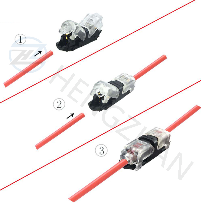 10PCS Double-Wire Plug-in Connector with Locking Buckle Electrical Cable XY | UK