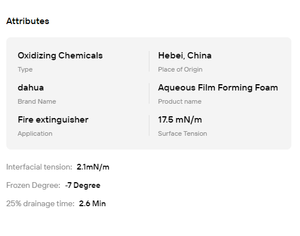 Low Surface Tension Synthetic Foam Concentrate for Warehouse Dock Fire Prevention Applications - Product Image 6