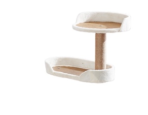 Large <b>Cat</b> Climbing Tree High Quality Modern Natural <b>Plush</b> Scratching Toy Pet Wooden <b>Cat</b> Tree - Product Image 3