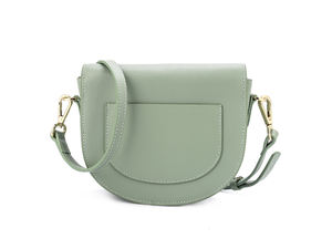 Elegante Bolso Bandolera de Cuero Genuino de Alta Calidad, Color Verde Menta, Bolso de Hombro Funcional para Mujer, Bolso de Viaje - Product Image 2