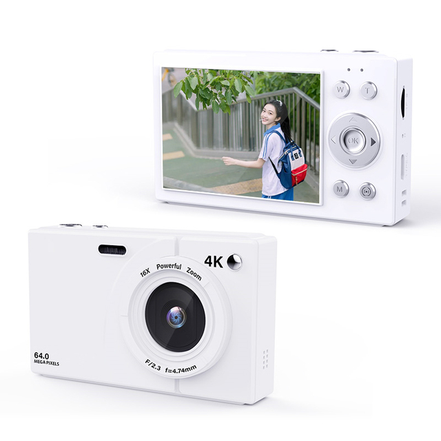 2.8 Inch Digital Camera 64MP Full High Definition 1080P Camera with 16x Zoom Compact CCD Camcorder