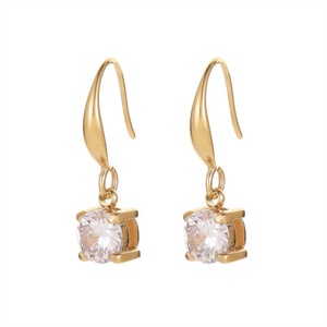 New Arrivals Gold Plated Jewelry <b>Earring</b> <b>Diamond</b> Pendant <b>Earring</b> - Product Image 1