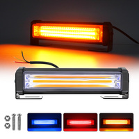 Barre lumineuse de signalisation à LED COB mini 6 pouces, multicolores, étanche IP65, durable, pour voitures, camions, remorques, 12V-24V