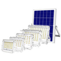 Projecteur Solaire LED 50W-800W à Prix Usine, 3200LM, Étanche IP66, pour Jardin, Télécommande, Intensité Variable, Garantie 2 Ans, 50000