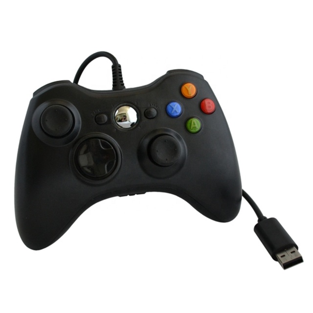Wholesale 2.4GHz Black  White Game Controller  for xbox 360 Wired Joystick  Controller for  xbox 360  Console