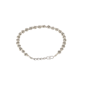 Tobillera Minimalista con Flor de Cristal, Cadena Plateada, Joyería para Pies para Mujer, Estilo Elegante y Moderno para Uso Diario - Product Image 6