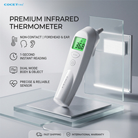 Thermomètre domestique thermomètre numérique sans contact pour bébé thermomètre infrarouge d'oreille avec alarme de fièvre