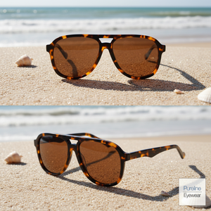 高級航空機用トータスシェル柄ユニセックスサングラス 偏光スポーツグラス 軽量快適 カスタマイズ可能 カメラレンズロゴ入り - Product Image 1