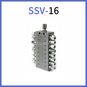 SSV14Manifold การวัดไขมันแบบก้าวหน้าการจ่ายสารหล่อลื่นแบบบล็อกอุปกรณ์ตัวแบ่งน้ำมันวาล์วหัวฉีดน้ำมันหล่อลื่น - Product Image 4