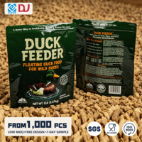 Sachet Doypack Personnalisé Imprimé pour Aliments pour Canards, Graines pour Nourrisseurs d'Oiseaux Sauvages, avec Fermeture Zip Robuste