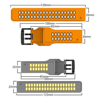 Tali Jam Tangan Olahraga Dua Warna Fenix 7X/6/5/8 Quick Fit Silikon untuk Garmin Instinct 2, Tali Jam 20mm 22mm 26mm