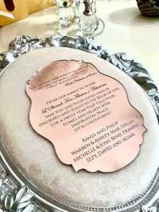 การ์ดเชิญงาน<span class=keywords><strong>แต่ง</strong></span><span class=keywords><strong>งาน</strong></span>กระจกอะคริลิคคู่แบบสั่งทำพร้อมชื่อวันที่ของที่ระลึกครบรอบสมัยใหม่ - Product Image 2