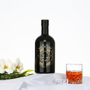 Offre Spéciale – Bouteille en Verre Noire Personnalisée <span class=keywords><strong>de</strong></span> Qualité Supérieure pour Liqueur, <span class=keywords><strong>Gin</strong></span>, Whisky, Vodka et Spiritueux – 500ml, 700ml, 750ml, 1000ml - Product Image 6