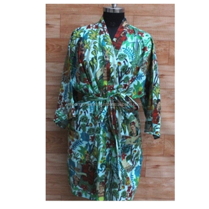 Kahlo Print Cotton Robes Eco-Friendly Casual Beach Dress with Lace Decoration Natural Waistline Fashion - Product Image 6