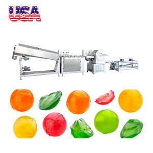 Nueva condición automática Máquina formadora de piruletas duras Equipo de procesamiento de bolas de piruletas sin gluten Máquina de dulces de núcleo PLC - Product Image 2