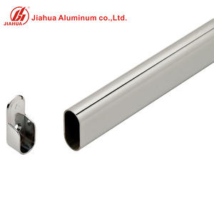 高品质家具洗衣配件衣柜管白色椭圆形挂杆 - Product Image 2