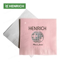 Serviettes de mariage jetables papier de soie pour cocktail personnalisé avec logo serviette de table pliée en lin pour événement de restauration