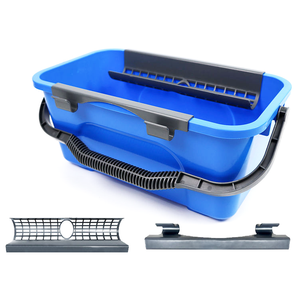 EcoClean 12L venta al por mayor directo <span class=keywords><strong>de</strong></span> fábrica coche plástico rectángulo fregona ventana escurridor hogar limpieza cubo <span class=keywords><strong>de</strong></span> agua - Product Image 1