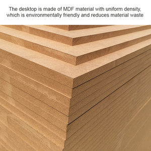 Table <span class=keywords><strong>de</strong></span> travail et <span class=keywords><strong>de</strong></span> salle à manger avec plateau en MDF imperméable, matériau <span class=keywords><strong>de</strong></span> panneau durable, <span class=keywords><strong>pieds</strong></span> en bois avec embouts <span class=keywords><strong>de</strong></span> protection, tables <span class=keywords><strong>de</strong></span> salle à manger - Product Image 4