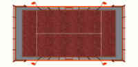 Terrain de padel extérieur à protection UV, longue durée de vie, hautement résistant aux intempéries, terrain de padel panoramique