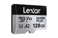 Carte mémoire MicroSDXC Lexar Professional Silver Plus Mini TF U3 A2 V30, vitesse de lecture 205 Mo/s, -25°C à 85°C, accessoire pour appareil photo