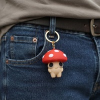 Porte-clés anti-stress tendance transfrontalier en forme de mangoustan, avec mécanisme clicker, idéal comme petit cadeau
