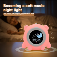 Neues Baby Kleinkind Schüler intelligente Digitaluhr Tierschlaf-Trainer Wach auf LED bunte Musik Lautsprecher Sonnenaufgang Wecker