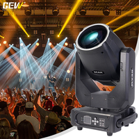 GEVV 2pcs Sharpy Light Moving Head 295W Beam Light DMX Halo Ring Beam 295 Lamp With 2in1 Flight Case