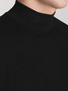 Suéter de medio <span class=keywords><strong>cuello</strong></span> <span class=keywords><strong>alto</strong></span> Suéter de fondo informal de otoño para <span class=keywords><strong>hombre</strong></span> para combinar con el interior - Product Image 4