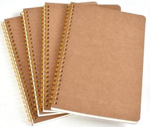 دفتر ملاحظات من ورق الكرافت B5 دفتر حلزوني قابل للتخصيص من الورق المقوى مخطط دفتر يوميات للمدرسة والمكتب وشبكة نقاط فارغة - Product Image 1