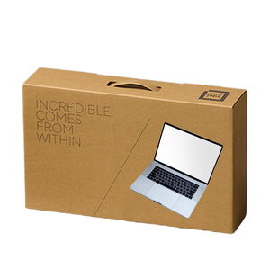 Custom Folder Style Corrugated Laptop Packaging Box Shockproof Anti-Crush Electronic Shipping Carton OEM Design Colors - Product Image 1