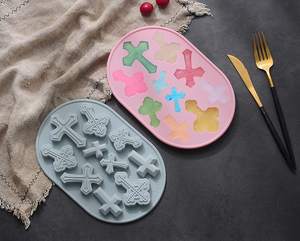 Moules en silicone en forme de <span class=keywords><strong>croix</strong></span> pour la décoration de gâteaux et de cupcakes, décoration de gâteau de baptême, moule à chocolat et à fondant, outils pour gâteaux en forme de <span class=keywords><strong>croix</strong></span> - Product Image 6