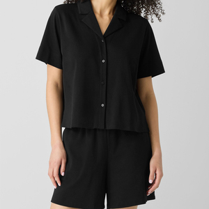 <span class=keywords><strong>Pigiama</strong></span> da <span class=keywords><strong>donna</strong></span> in <span class=keywords><strong>cotone</strong></span> <span class=keywords><strong>interlock</strong></span> a maniche corte con camicia abbottonata e pantaloncini, <span class=keywords><strong>pigiama</strong></span> organico da <span class=keywords><strong>donna</strong></span>, set per dormire. - Product Image 5