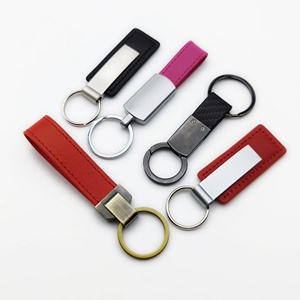 พวงกุญแจหนังโลหะแบบกำหนดเอง ปรับแต่งโลโก้รถยนต์ - Product Image 3