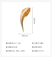Lampe murale en bois de style japonais faite à la main, créative, LED 12W, pour salon, chevet, escalier, éclairage, art déco, lampe décorative