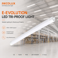 Lámpara LED Tri-Proof Directa de Fábrica con Sensor DALI y Opciones de Emergencia para Iluminación de Proyectos Industriales