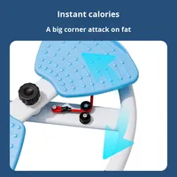 Équipement de fitness à domicile intérieur transfrontalier Machine de torsion de taille silencieuse plateau tournant jambes de taille mince planche inclinée pour la perte de graisse