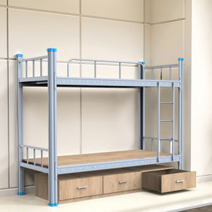 Bestseller Stapelbedden Kinderen Met Opslag Comfortabel Goed Stapelbed Met Trap Voor School Slaapzaal - Product Image 5