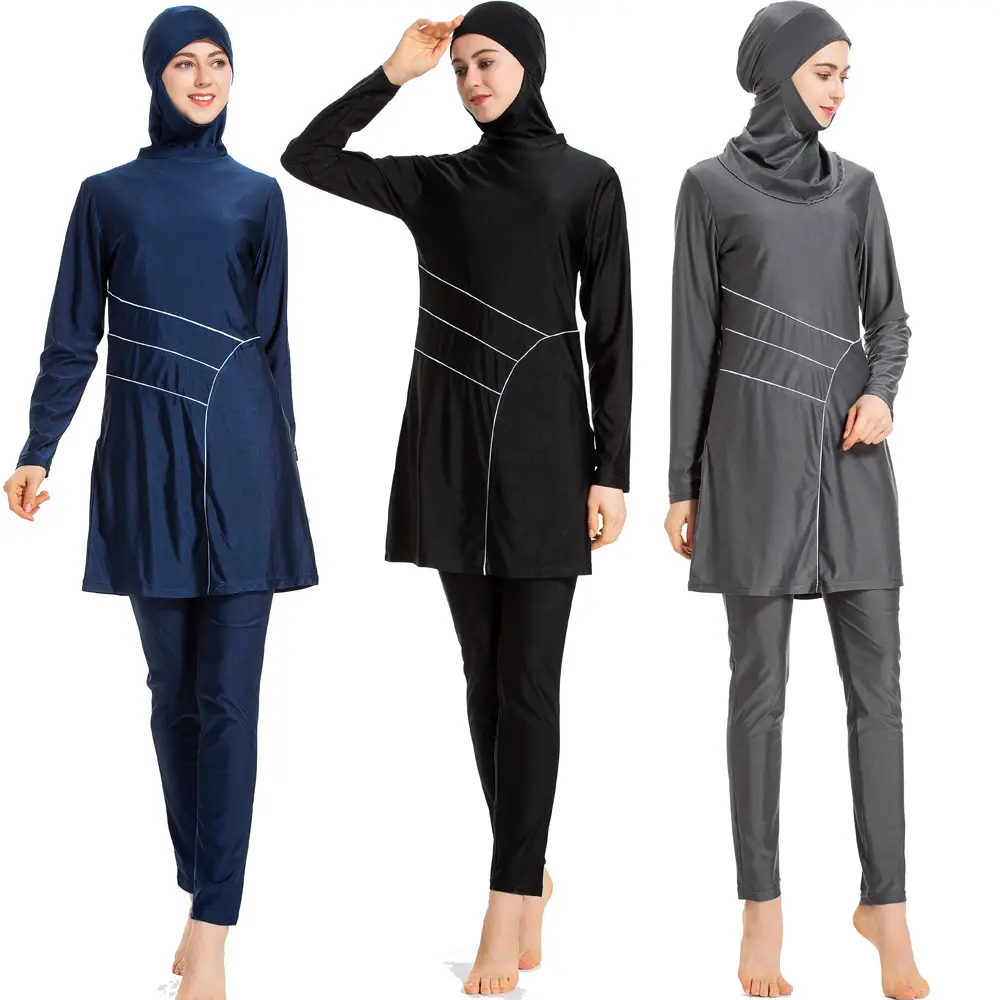 Maillot de bain musulman modeste pour femmes, modeste, couverture complète, Hijab islamique, vêtements de plage, pour la plage, livraison gratuite