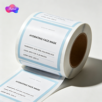 Étiquettes adhésives en vinyle pour cosmétiques avec logo personnalisé, autocollants d'emballage imperméables pour forme circulaire