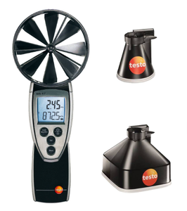 Anemómetro de palas Testo 417 original de gran venta con palas integradas de 100 mm, rango de velocidad del aire de 0,3-20 m/s, (0,1 + 1,5 % Mv) Ac Tes - Product Image 6