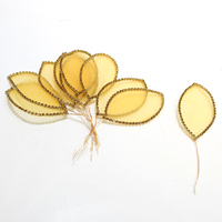 Applique à coudre en strass PU, motif fleurs et feuilles 3D en fil de cristal, pour robes de soirée, de bal et chapeaux, 14 couleurs, en gros, OEM, artisanat DIY