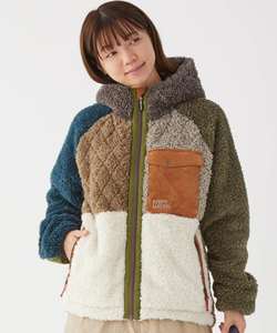 Veste d'hiver en polaire longue vintage pour femmes avec fermeture à glissière tissée et poche à motif solide vêtements d'automne - Product Image 2