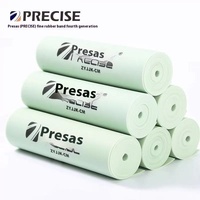 Presas 2024 Lance-pierre d'extérieur à haute élasticité, léger, large, anti-gel, avec bande de caoutchouc plate verte et blanche, renforcée et épaissie