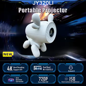 Phong Cách Khác Nhau Con Chó Chiếu Rạp Hát Tại Nhà Trẻ Em Ngoài Trời Quà Tặng Giáng Sinh <span class=keywords><strong>LCD</strong></span> Thông Minh Máy Chiếu Nhỏ Đầy Đủ HD 1080P Thông Minh Máy Chiếu - Product Image 3