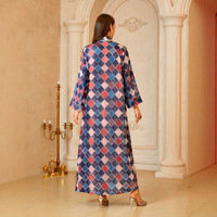 Robe Abaya élégante Jinzhi TL260403, style Dubaï, pour l'Aïd, pour femmes musulmanes, Jalabiya, robe de soirée, broderie florale, vêtements traditionnels